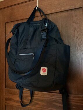 Fjallraven High Coast Totepack Navy Lightweight Zipper Backpack Preowned